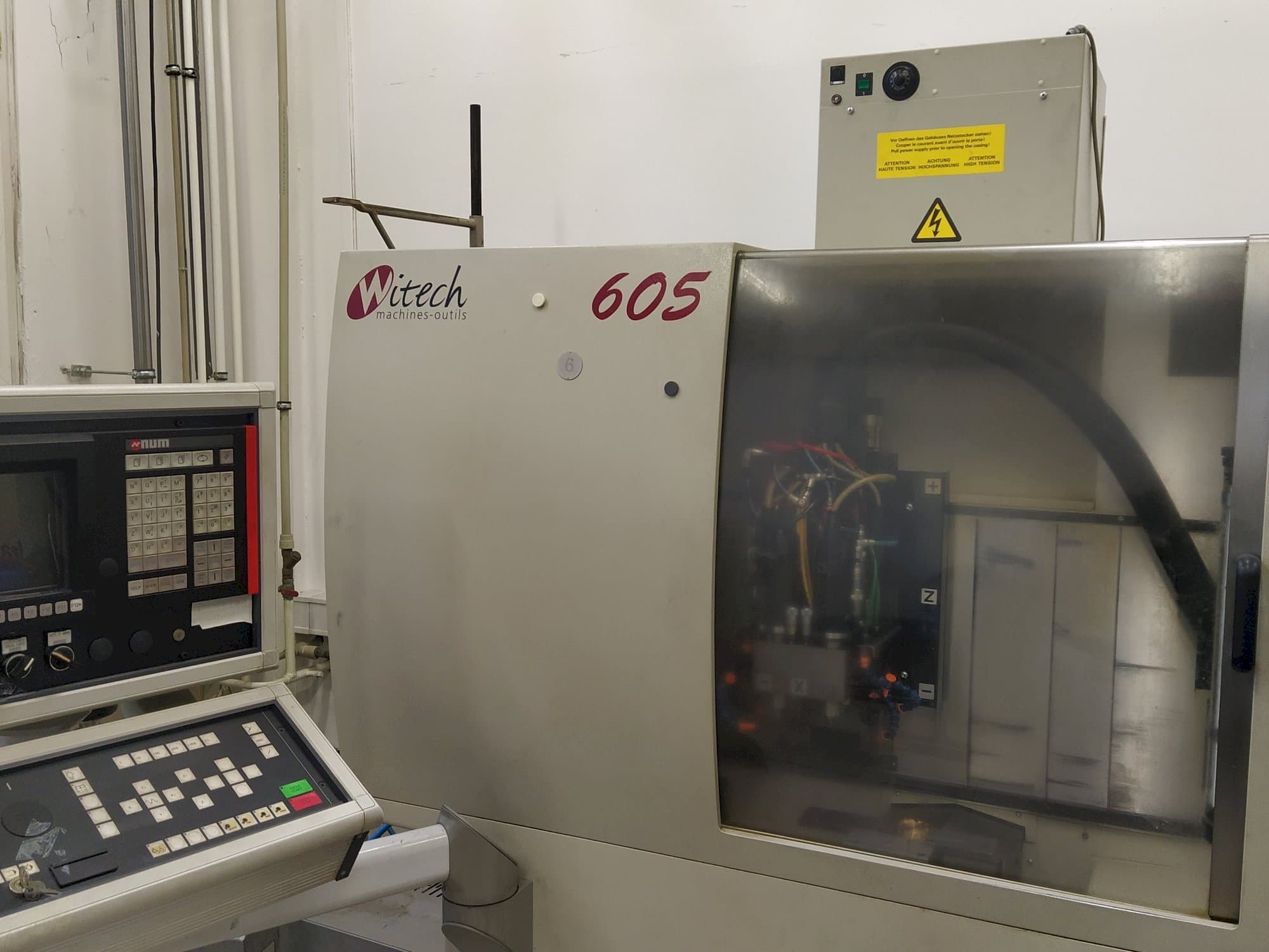 Front view of Witech 605 machine