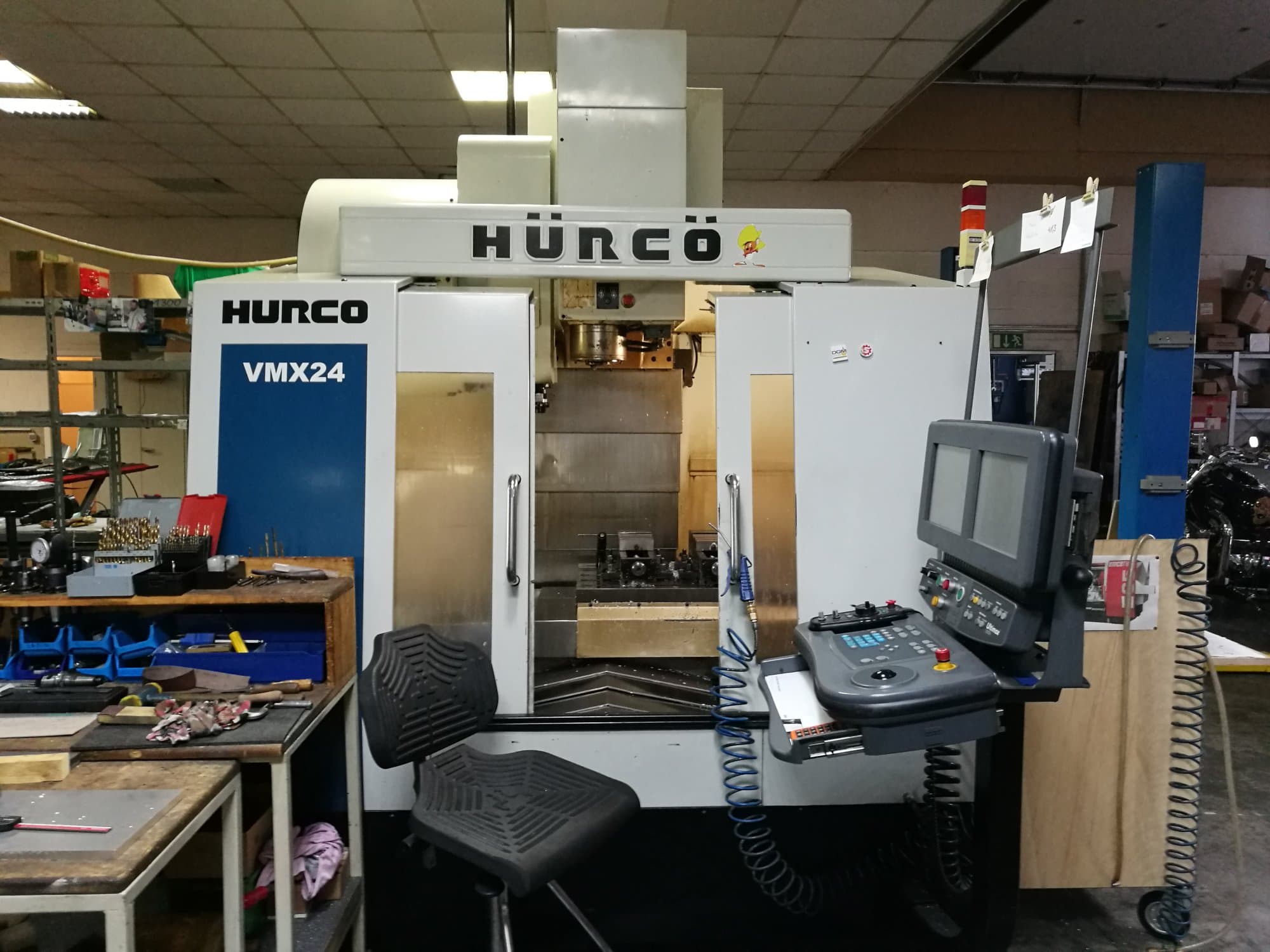 Front view of Hurco VMX24 Machine
