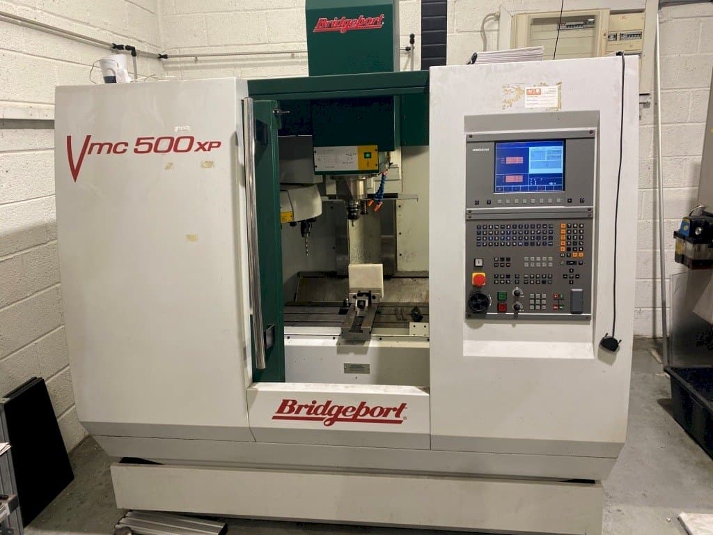 Front view of Bridgeport VMC 500 machine