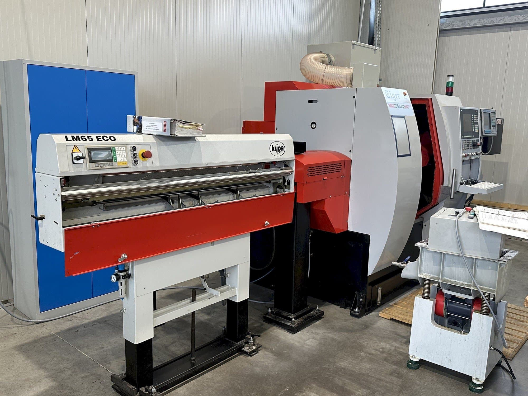 Front view of EMCO Turn 332 MC machine