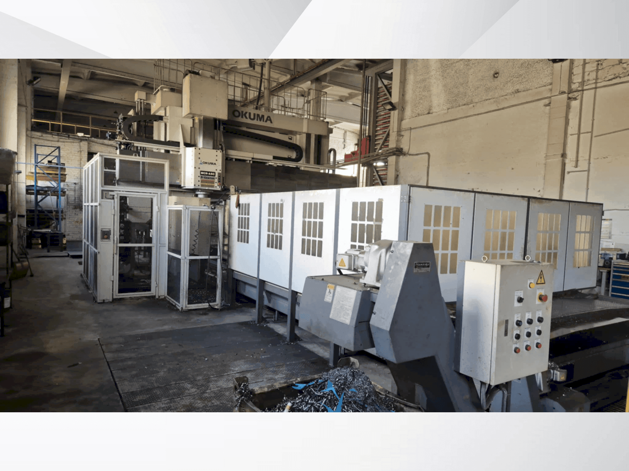 Front view of Okuma MCR-A5C30x65 machine