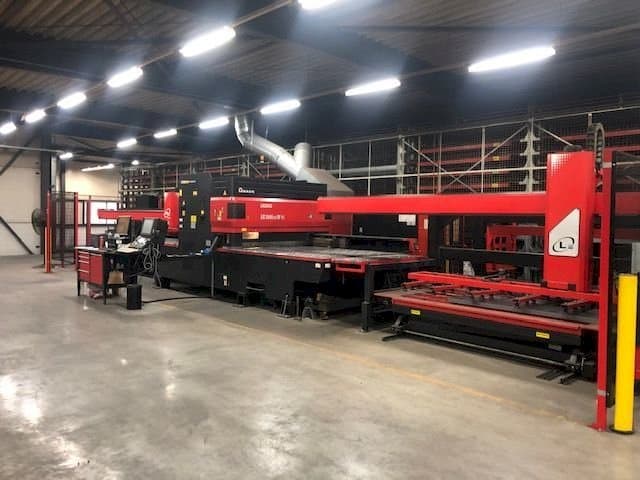 Front view of AMADA LC 2415 Alpha IV NT machine