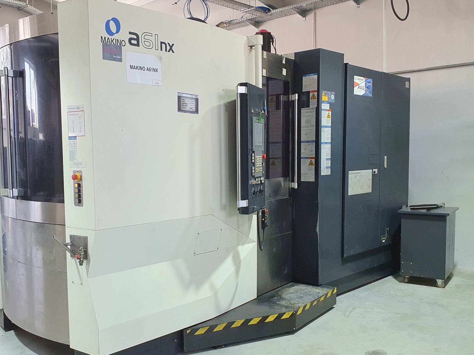 Front view of Makino a61nx machine