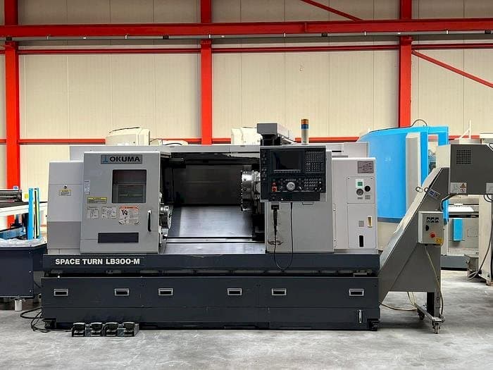 Front view of Okuma LB 300M  machine