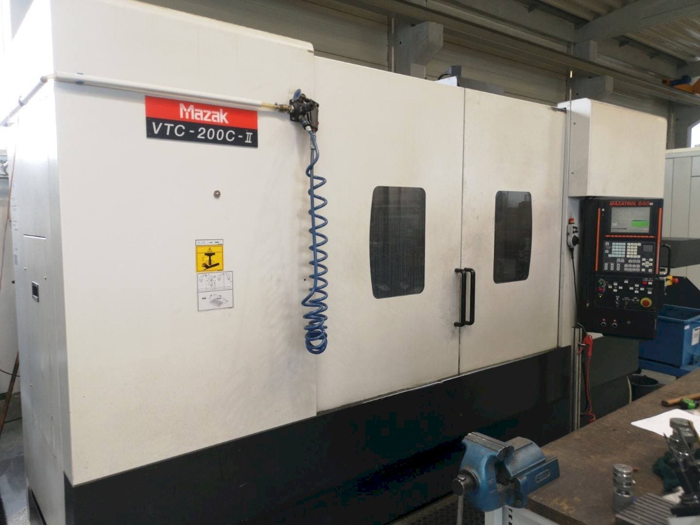 Front view of Mazak VTC200C-II machine