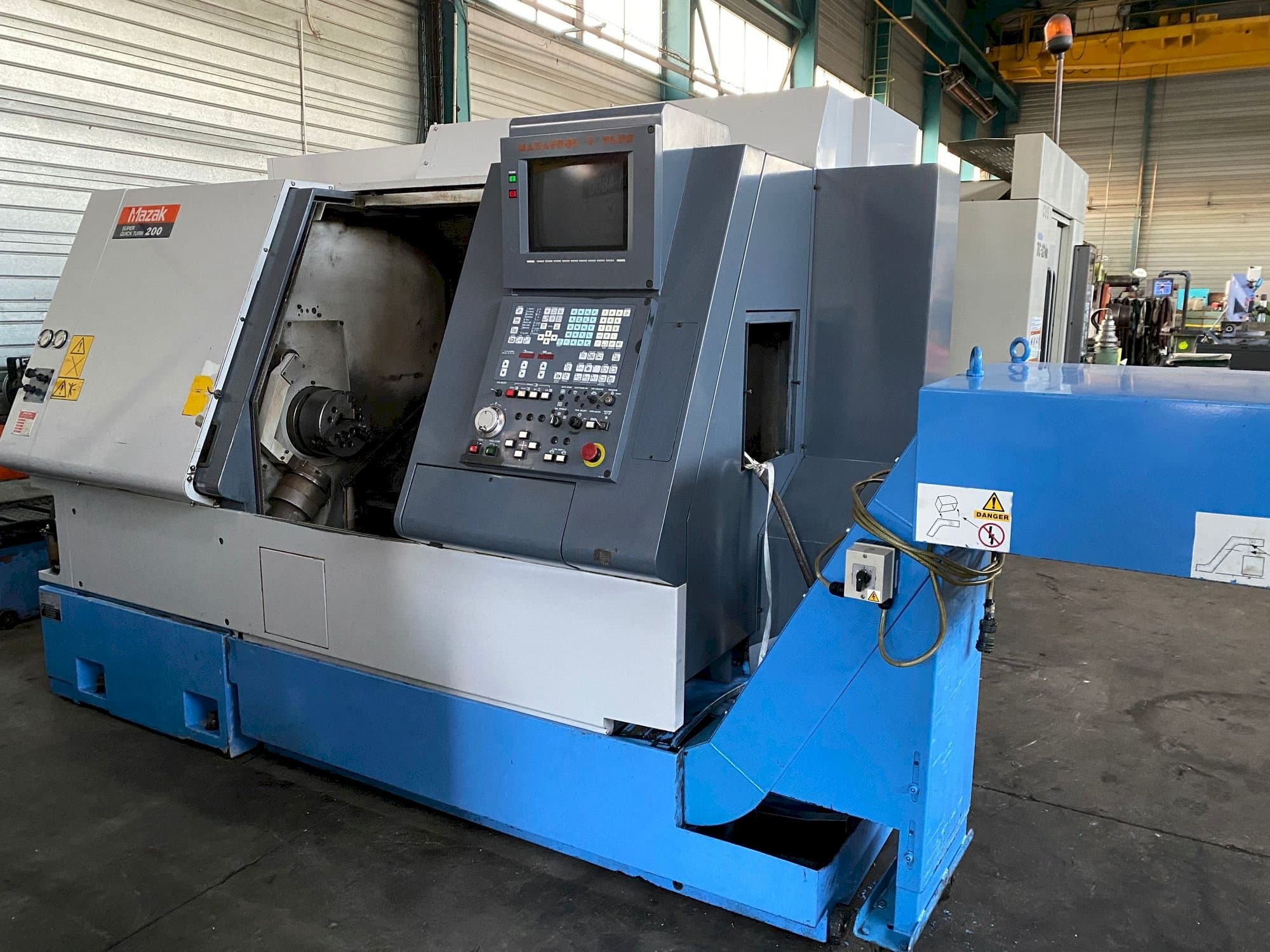 Front view of Mazak SQT 200  machine