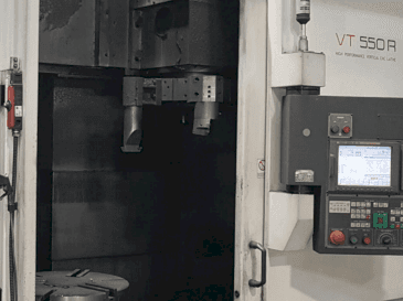 Front view of HWACHEON VT550R machine
