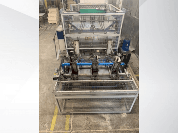 Front view of DELTA pallet nailing machine line  machine