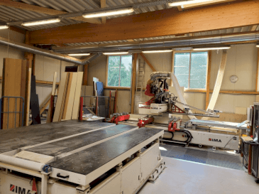 Front view of IMA BIMA CUT 120/300 machine