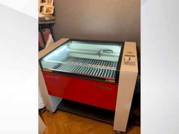 Front view of Trotec Speedy 360 machine