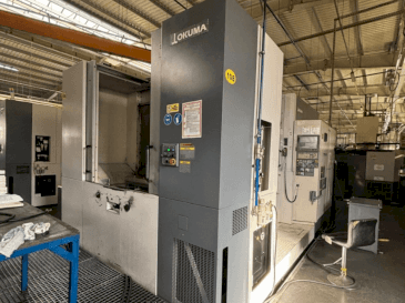 Front view of Okuma MA 600 HB machine