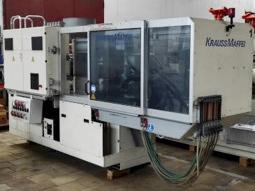 Front view of Krauss Maffei 110 - 390 C2  machine
