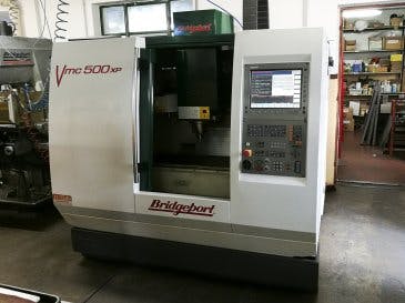 Front view of Bridgeport VMC 500 XP machine
