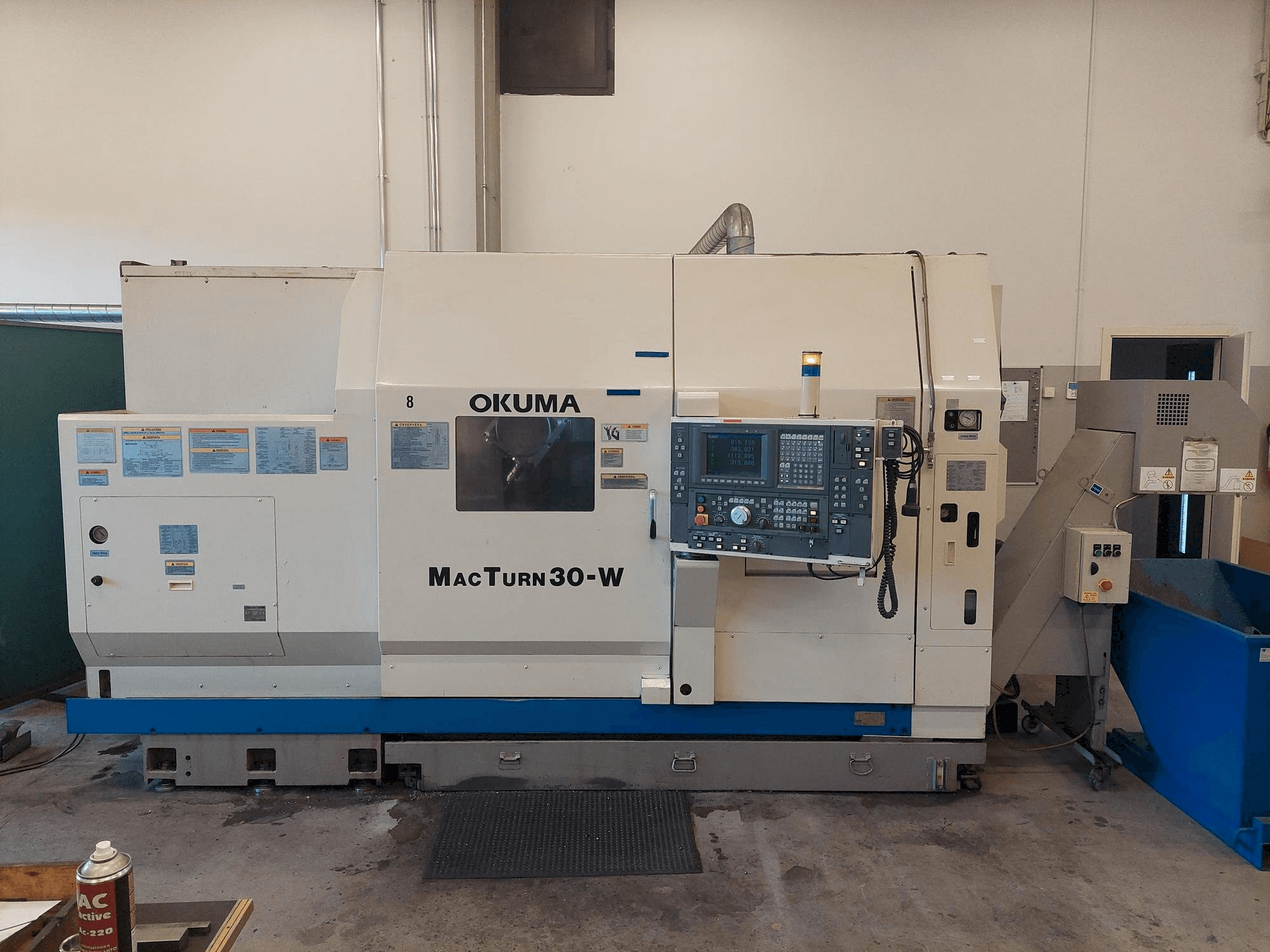 Front view of Okuma Macturn 30 machine