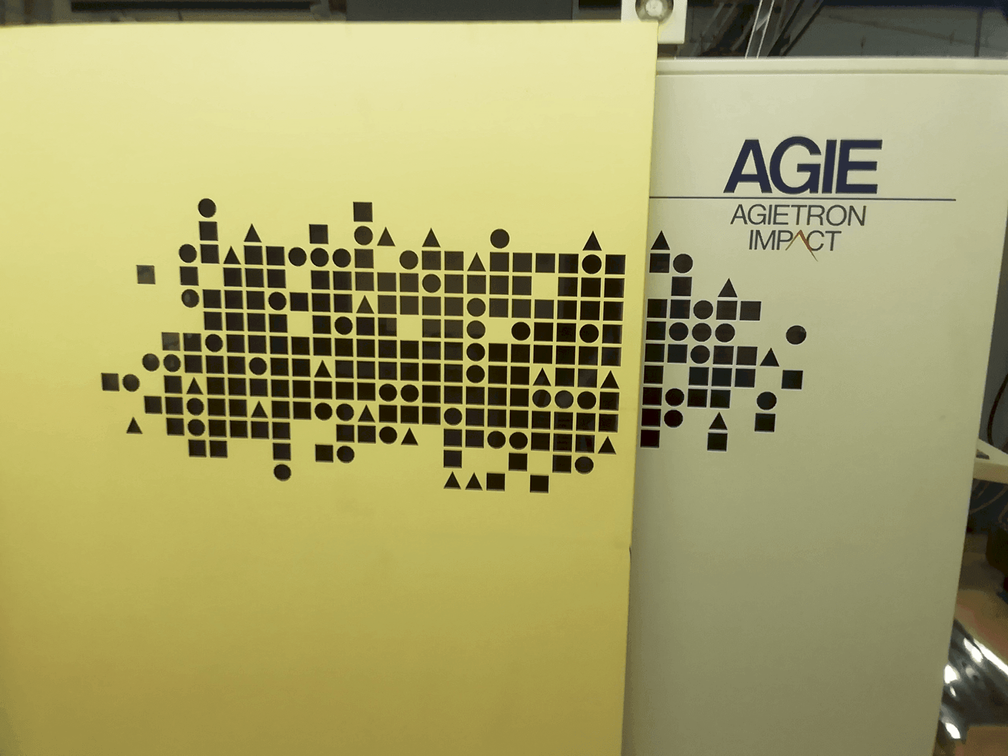 Front view of AGIE Agierten Impact 2 machine