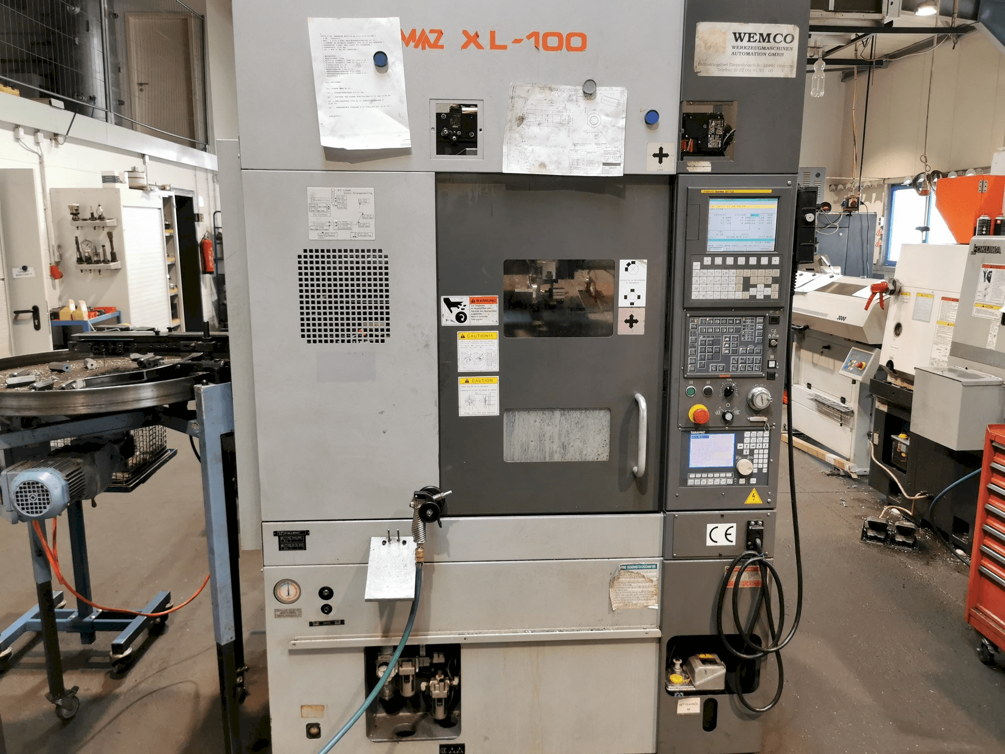 Front view of Takamaz XL100 machine