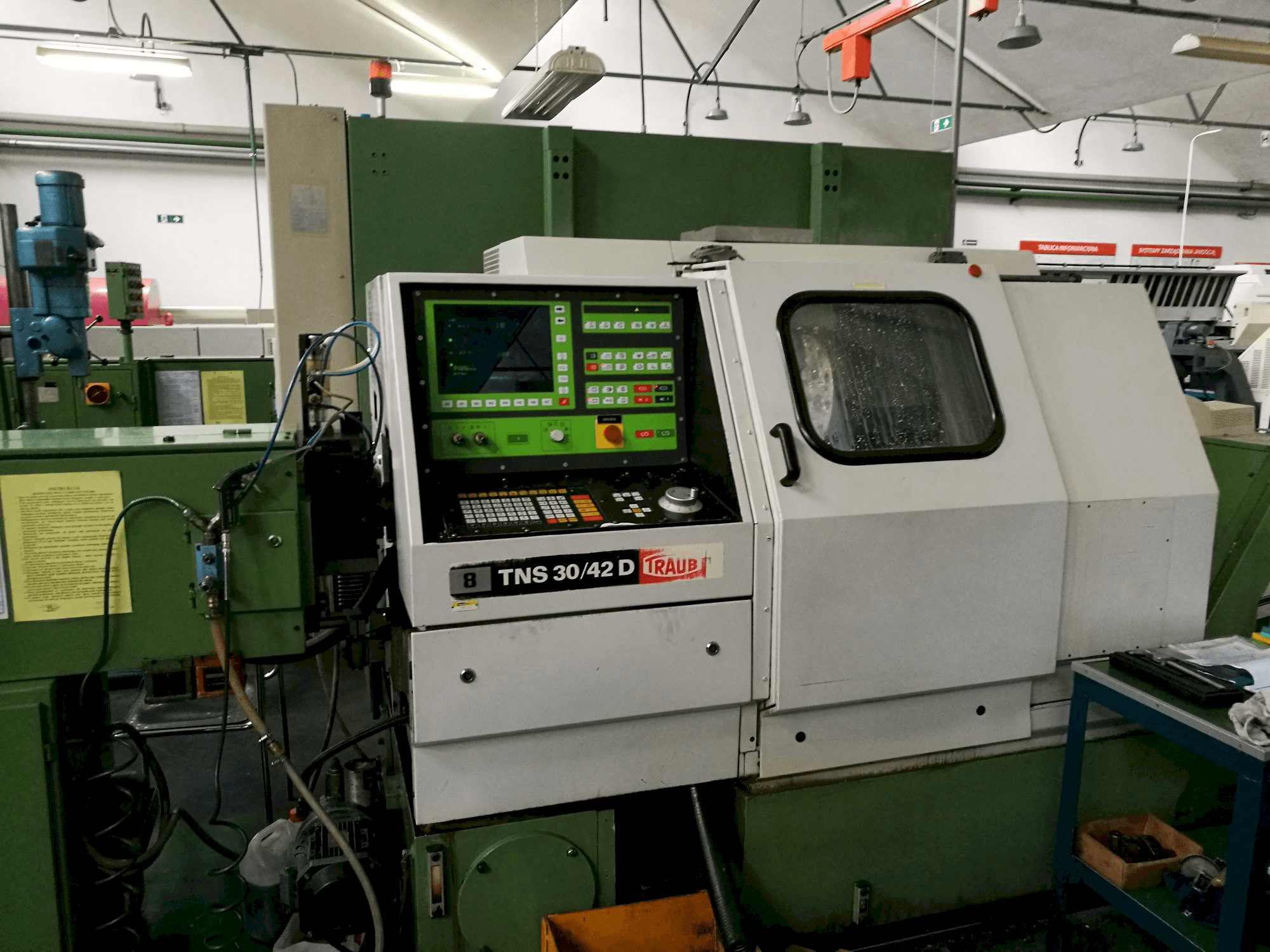 Front view of TRAUB TNS 30/42 D machine