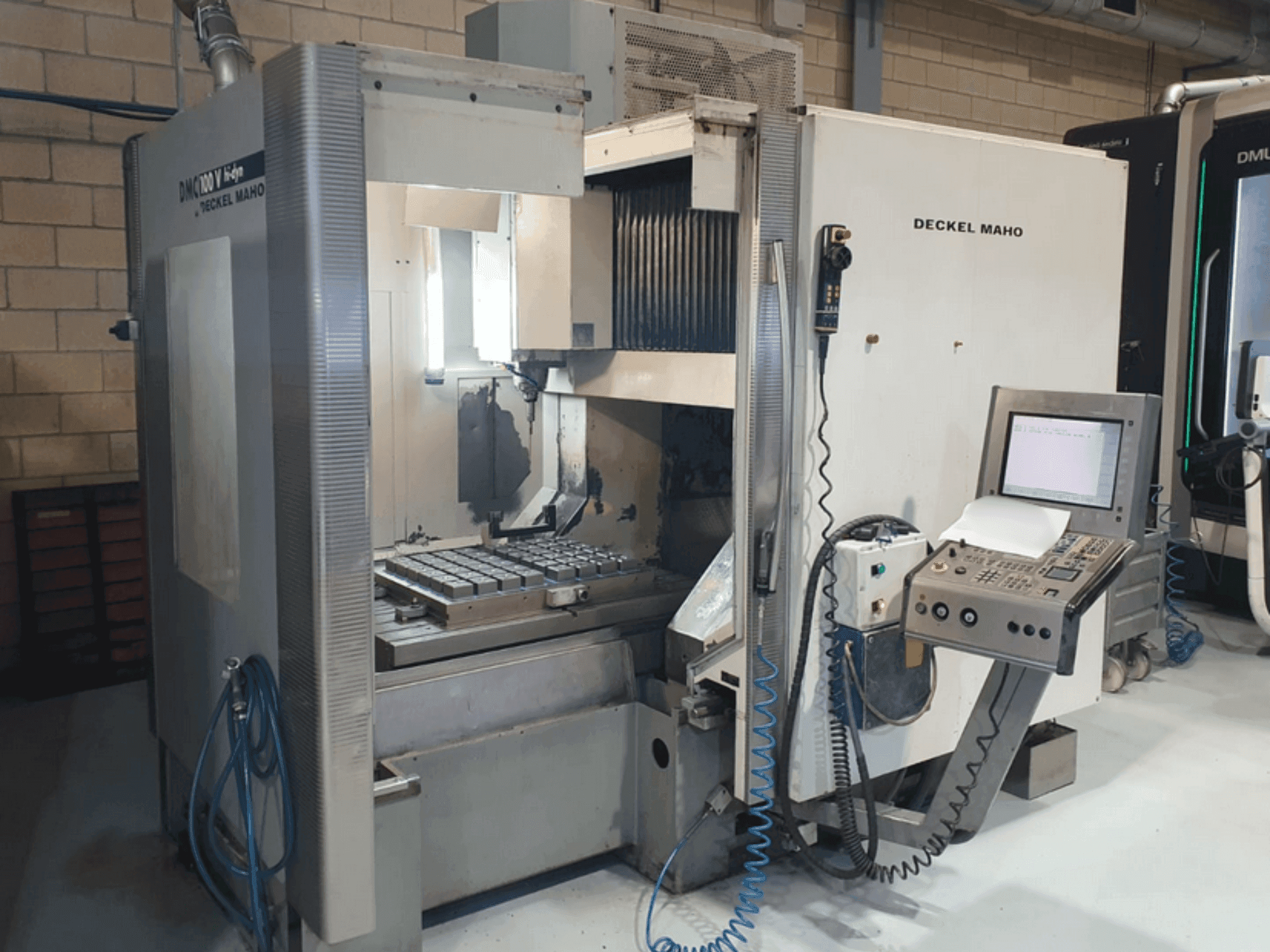 Front view of DECKEL MAHO DMC 100V hi-dyn machine