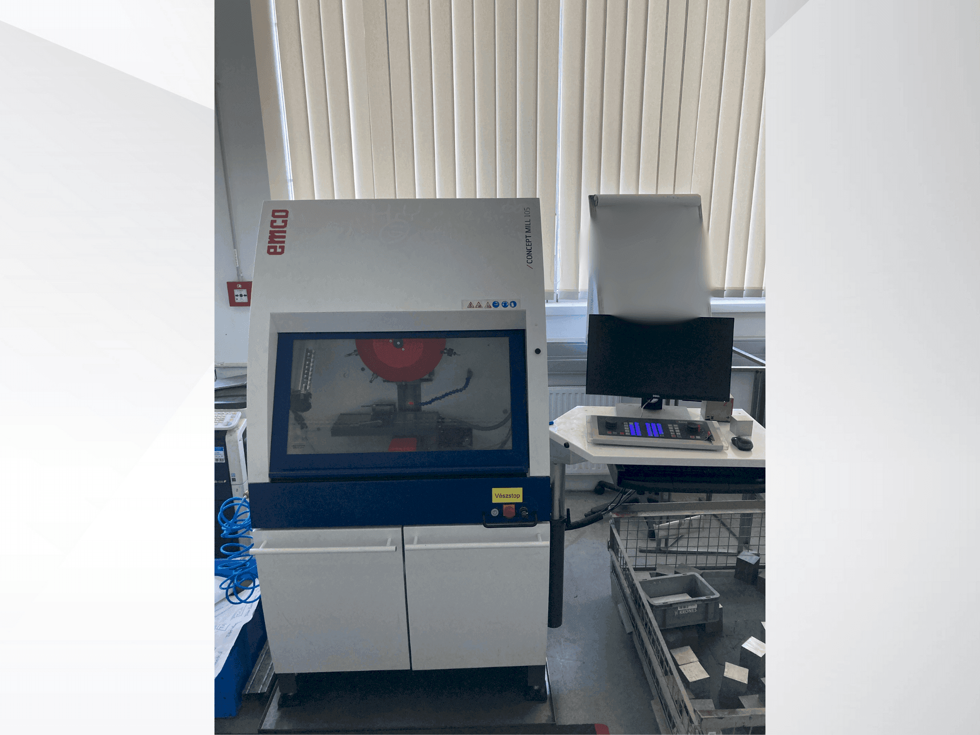 Front view of EMCO Concept Mill 105 machine