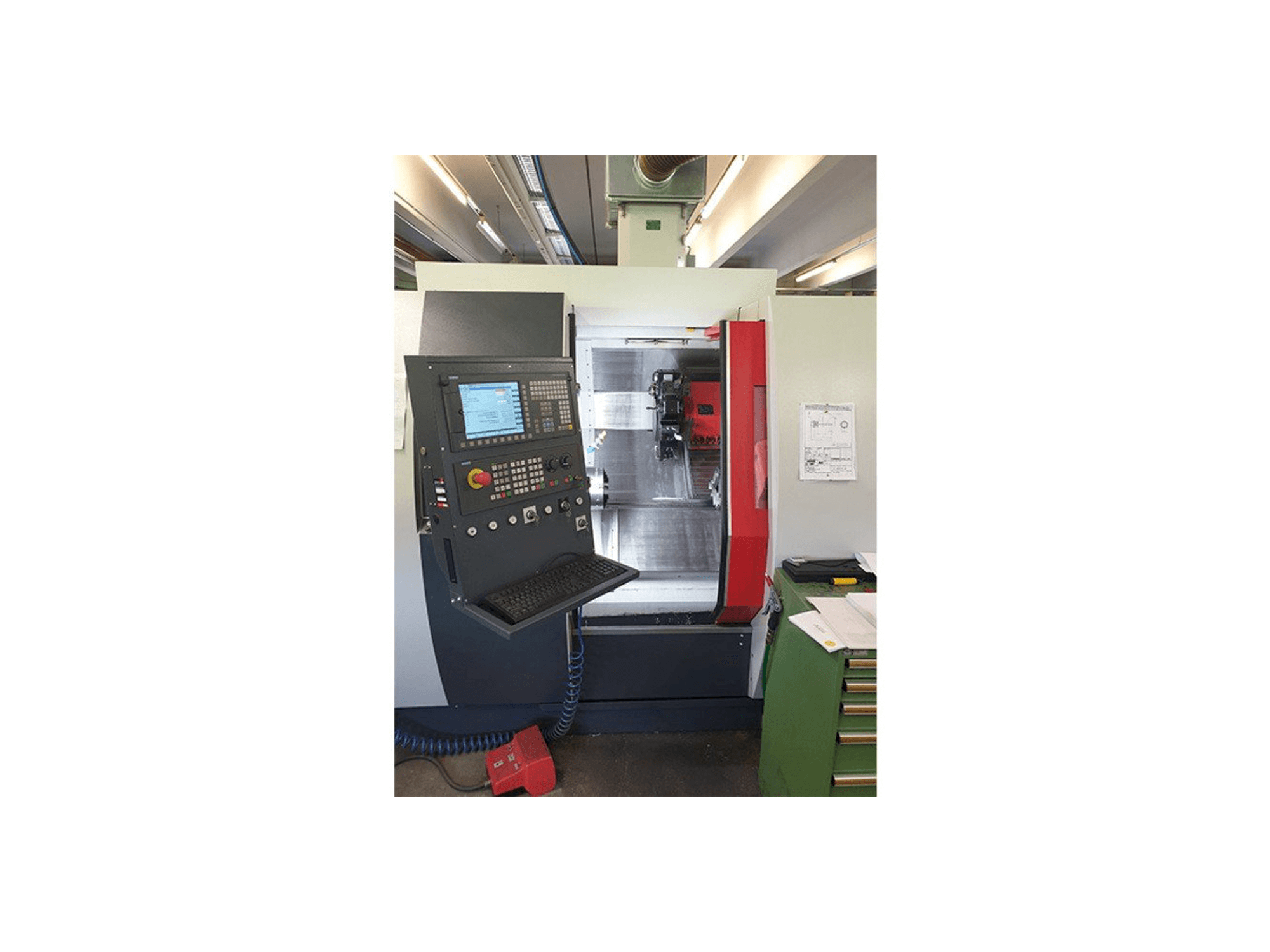 Front view of EMCO Turn E 65 machine