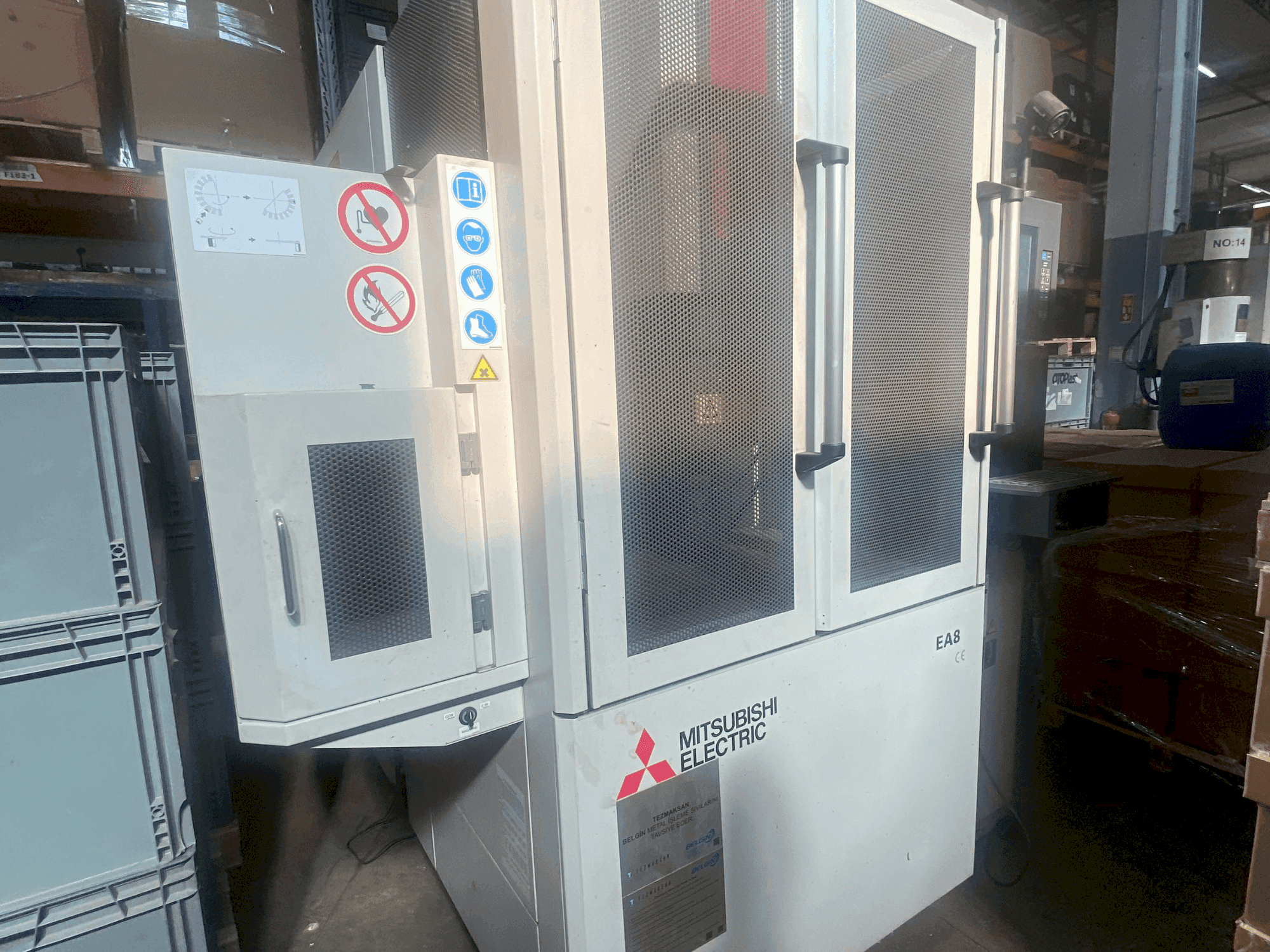 Front view of Mitsubishi EA8 machine