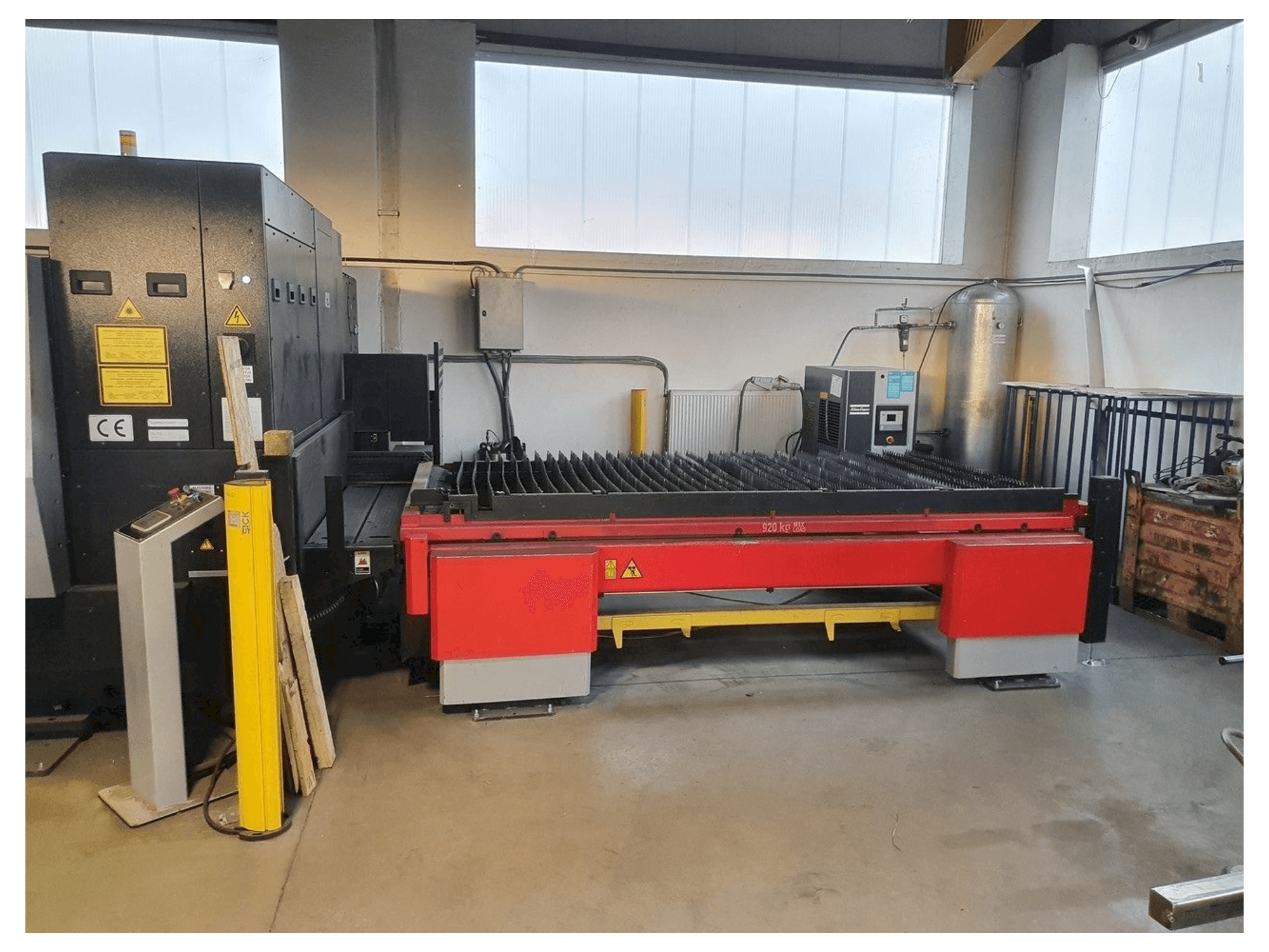 Front view of AMADA 3015 AJ machine