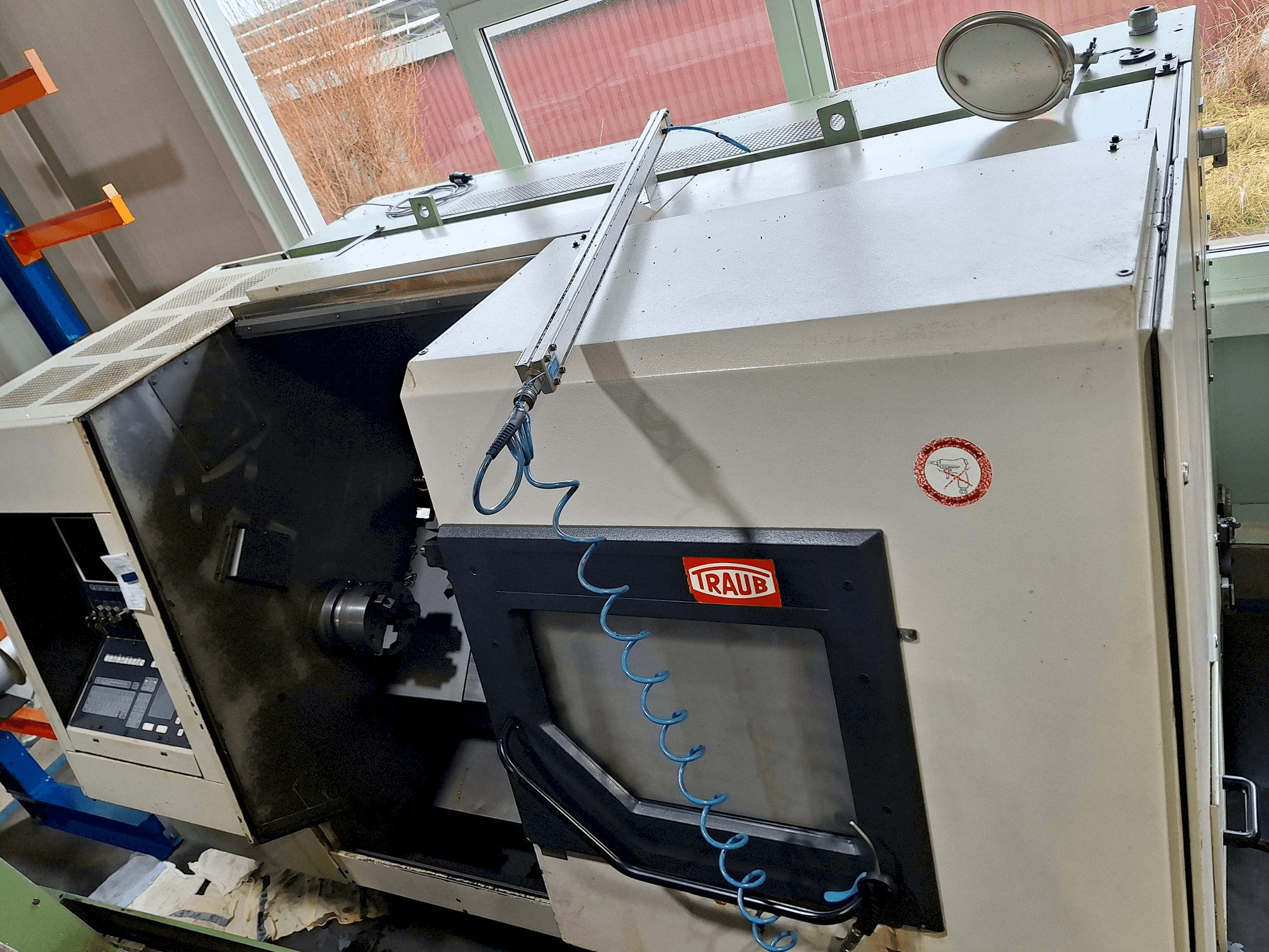 Front view of TRAUB TND 400 machine