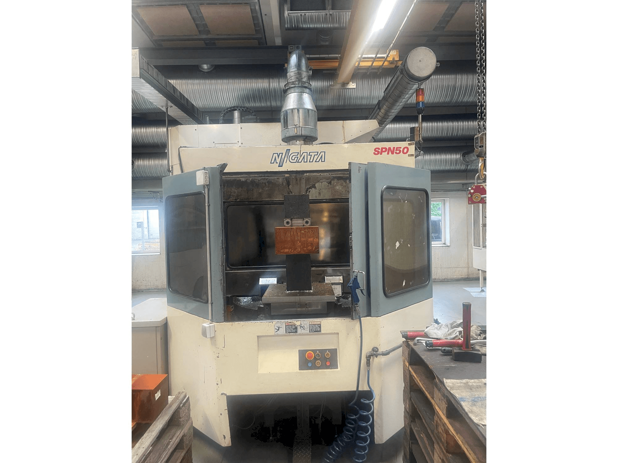 Front view of Niigata SPN 50 machine