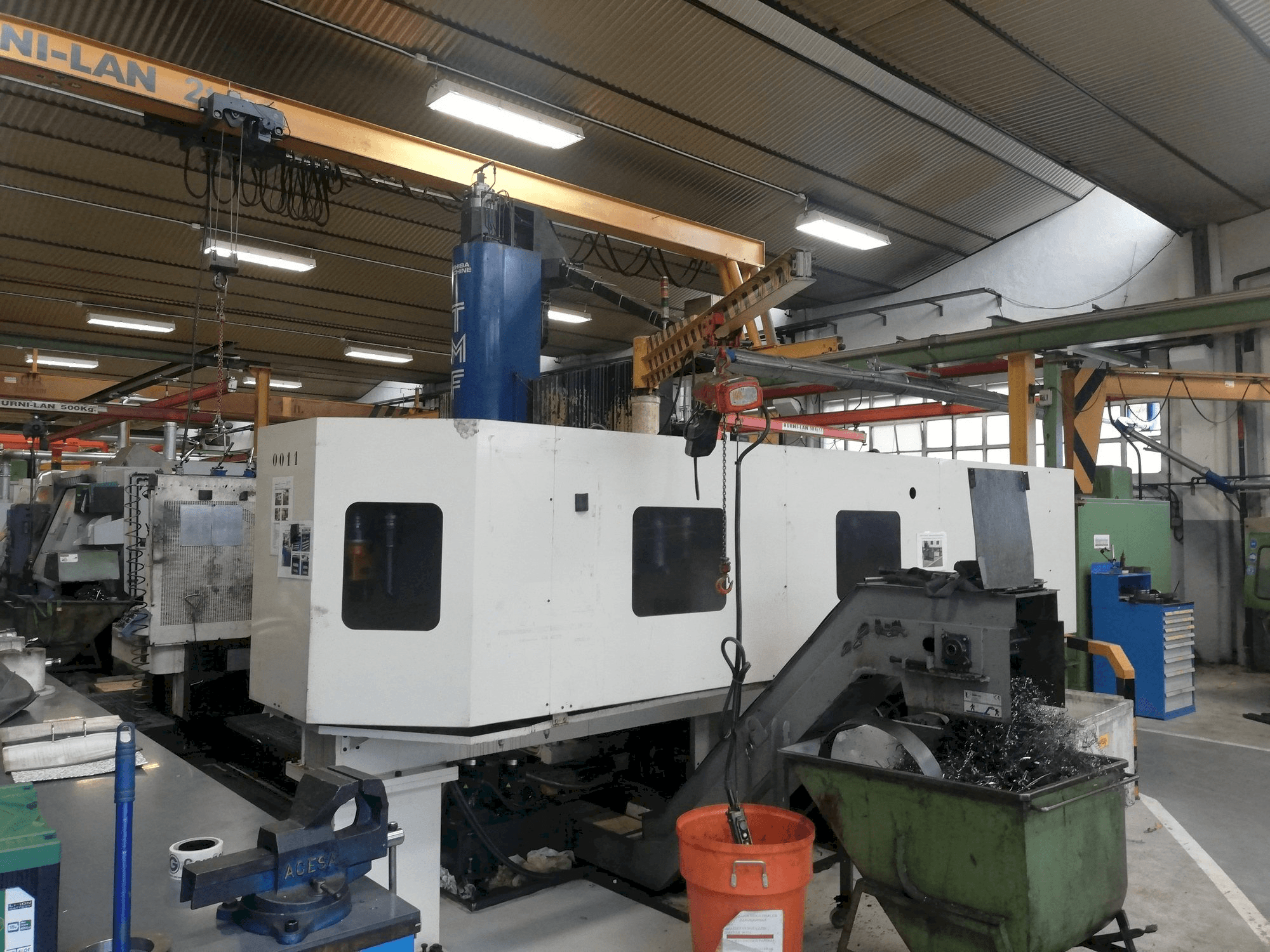 Front view of Toshiba TMF-10 machine