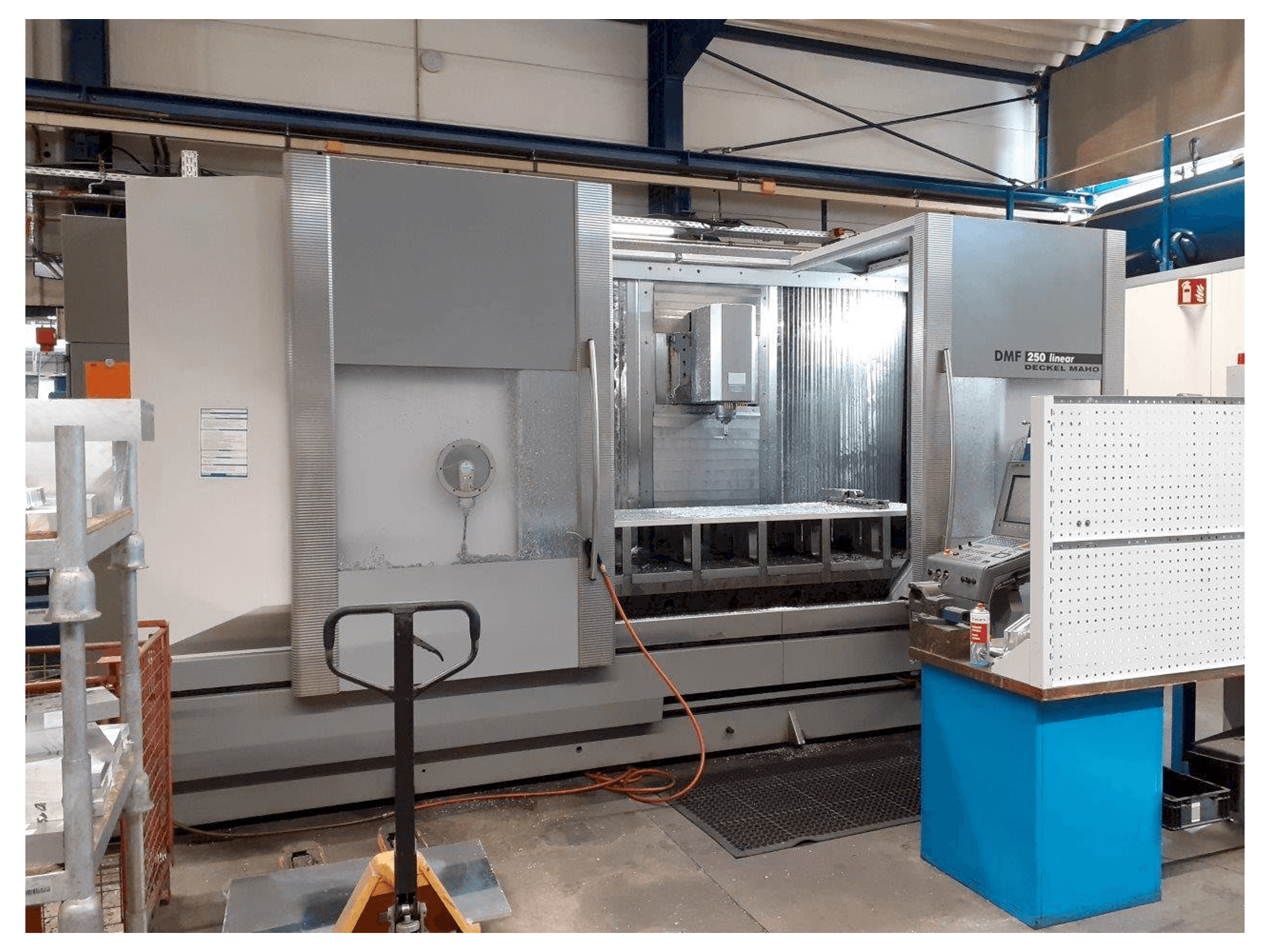 Front view of DMG MORI DMF 250 machine