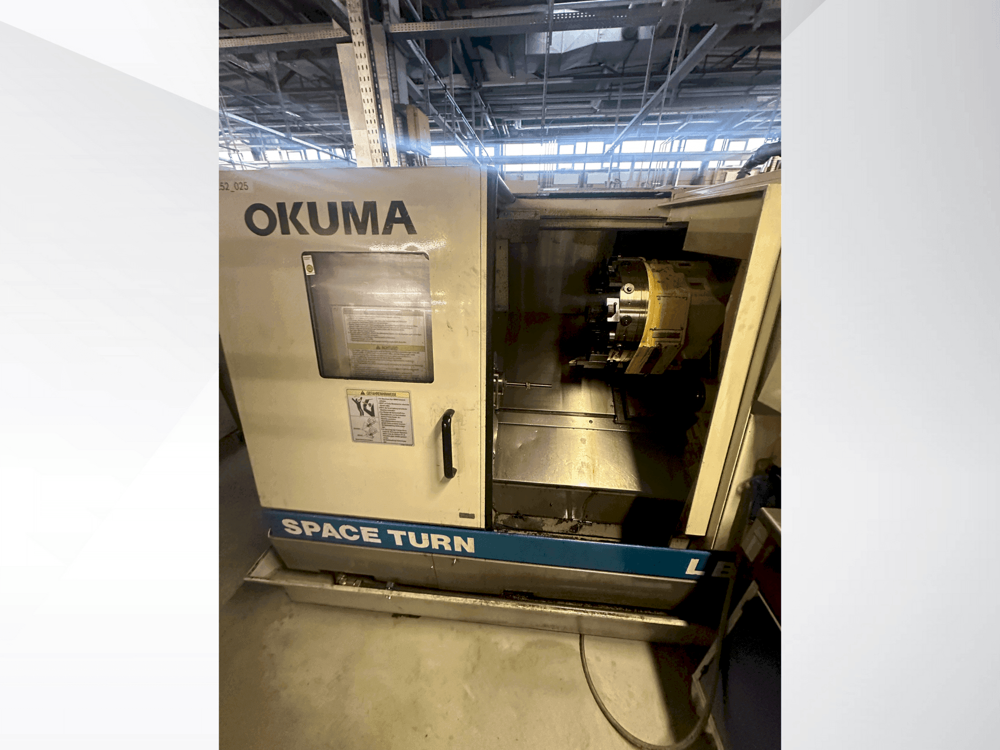 Front view of Okuma LB 300 machine