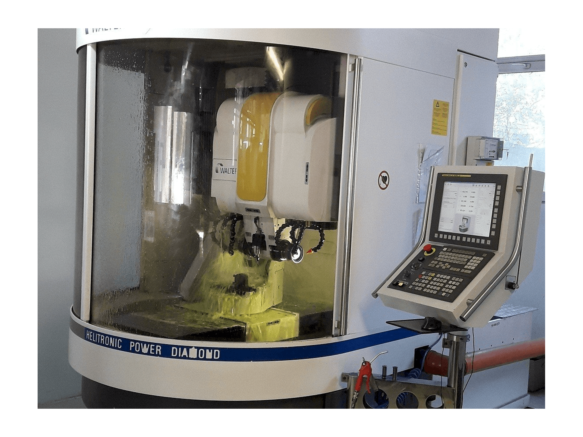 Front view of Walter Helitronic Power F machine