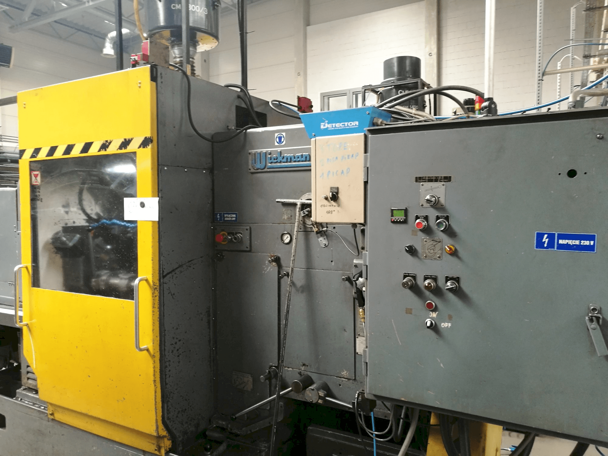 Front view of Wickman 2 1/4"-6 machine