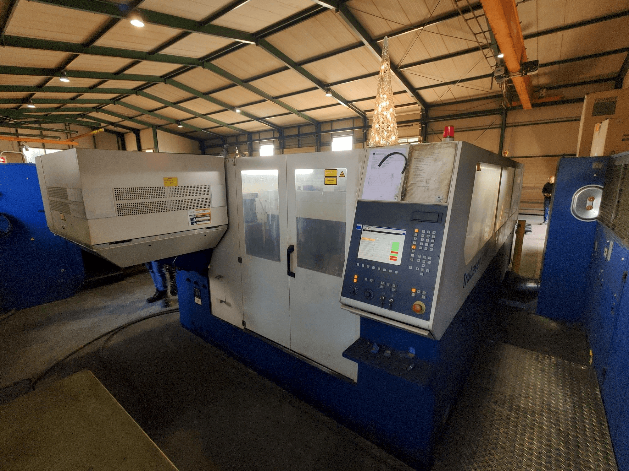 Front view of Trumpf TruLaser 3030 machine