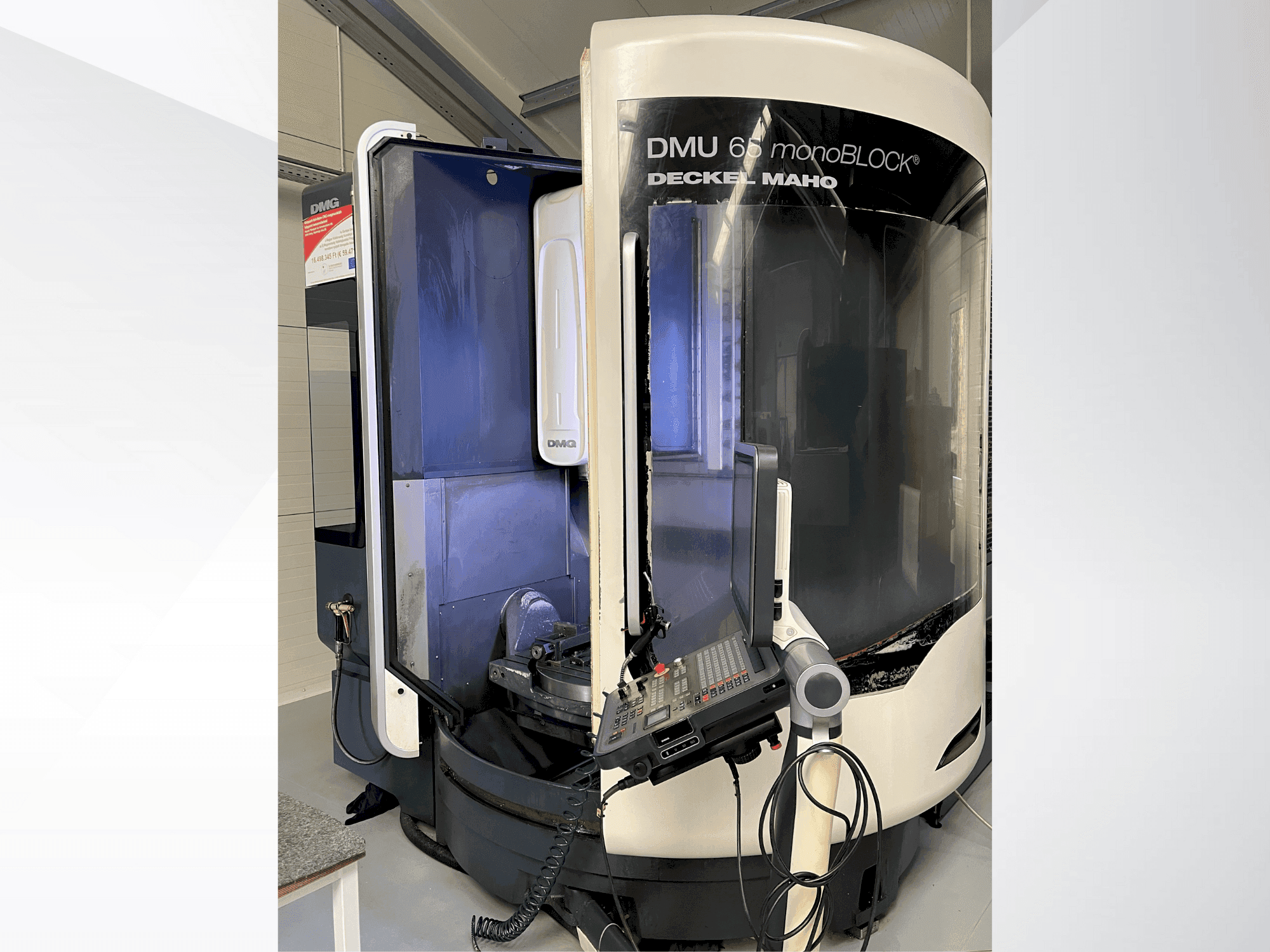 Front view of DECKEL MAHO DMU 65 monoBLOCK machine