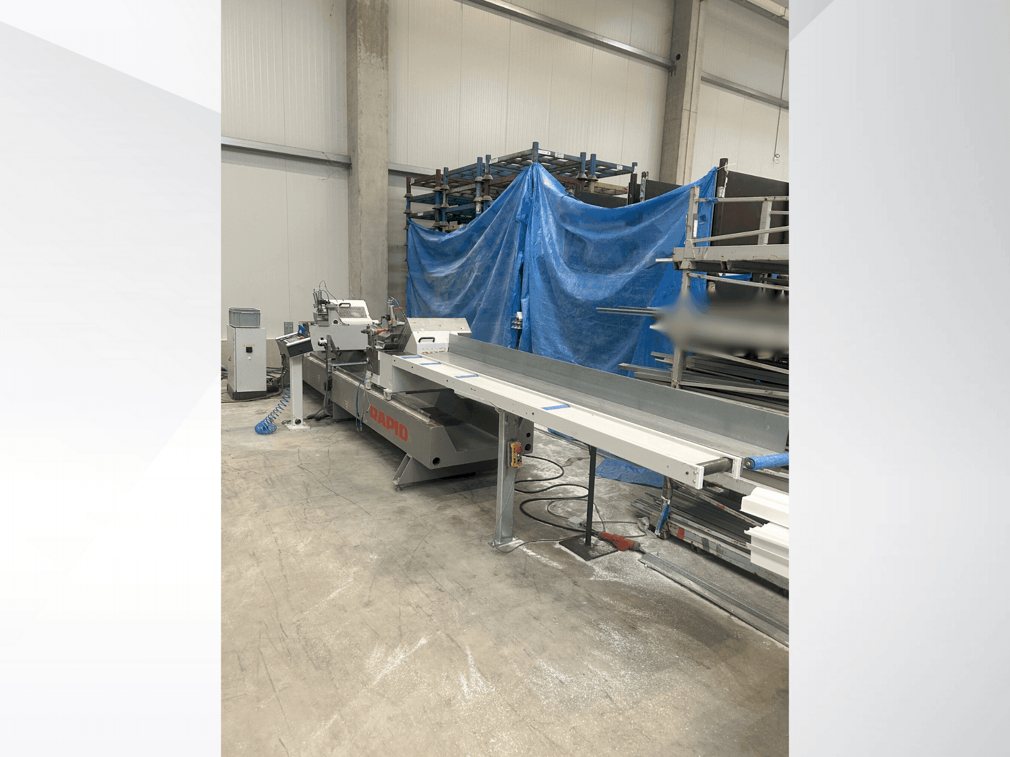 Front view of RAPID DGL 200-E machine