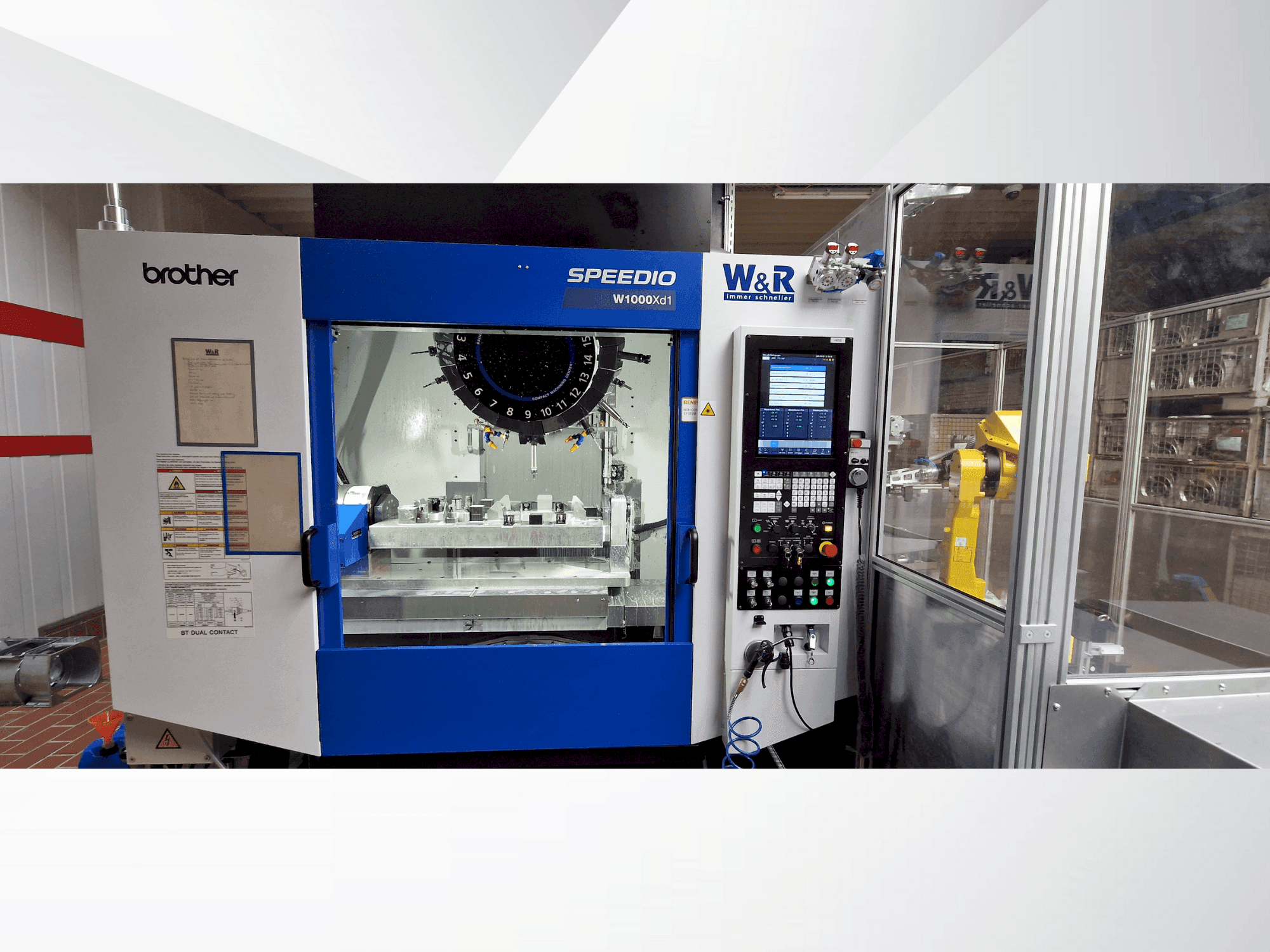 Front view of Brother Speedio W1000Xd1 machine