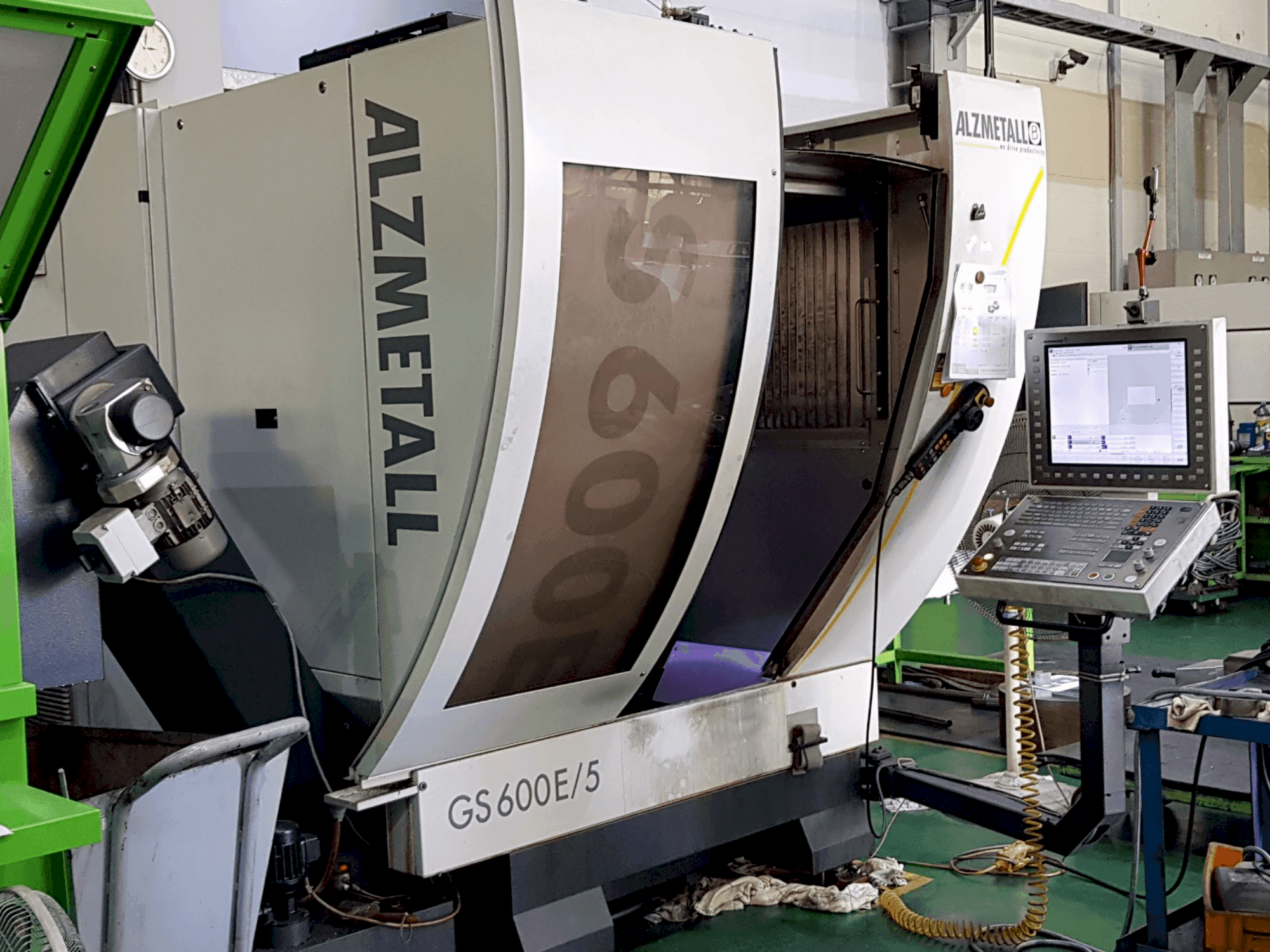 Front view of Alzmetall GS600E/5 machine
