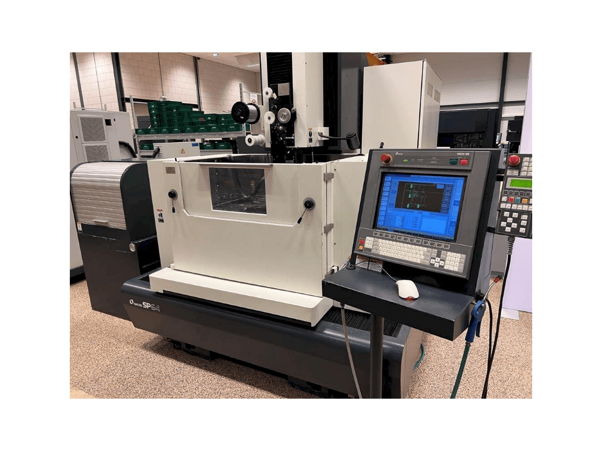 Front view of Makino machine