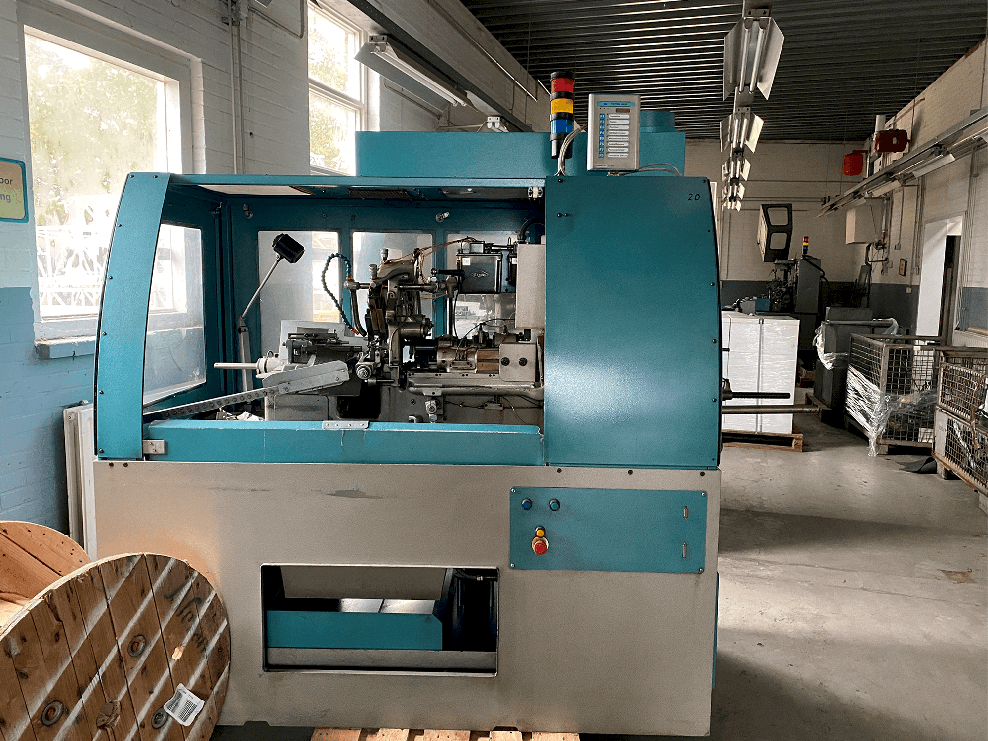 Front view of Tornos-Bechler NAT-125 vario machine