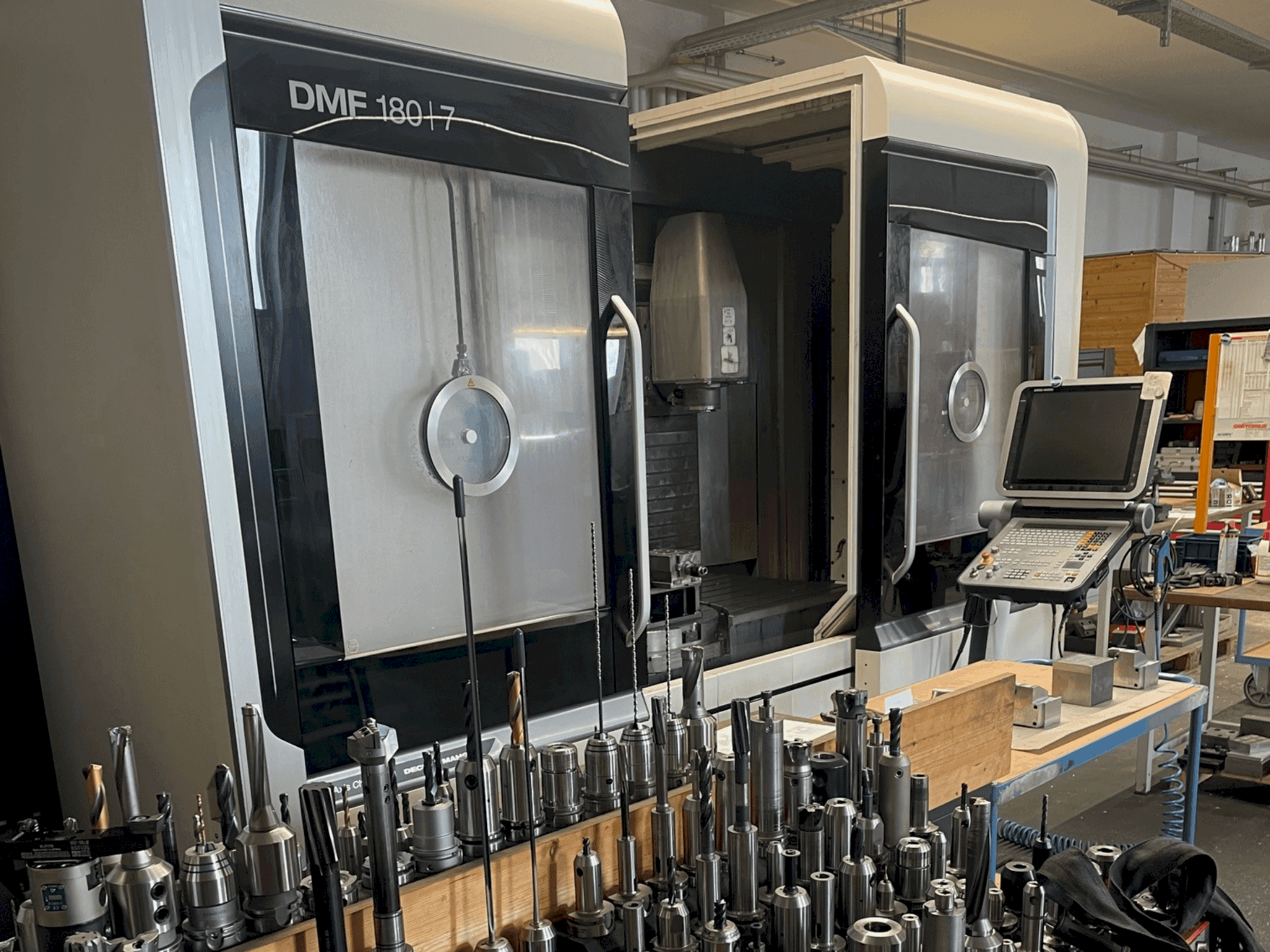 Front view of DMG MORI DMF 180/7 machine