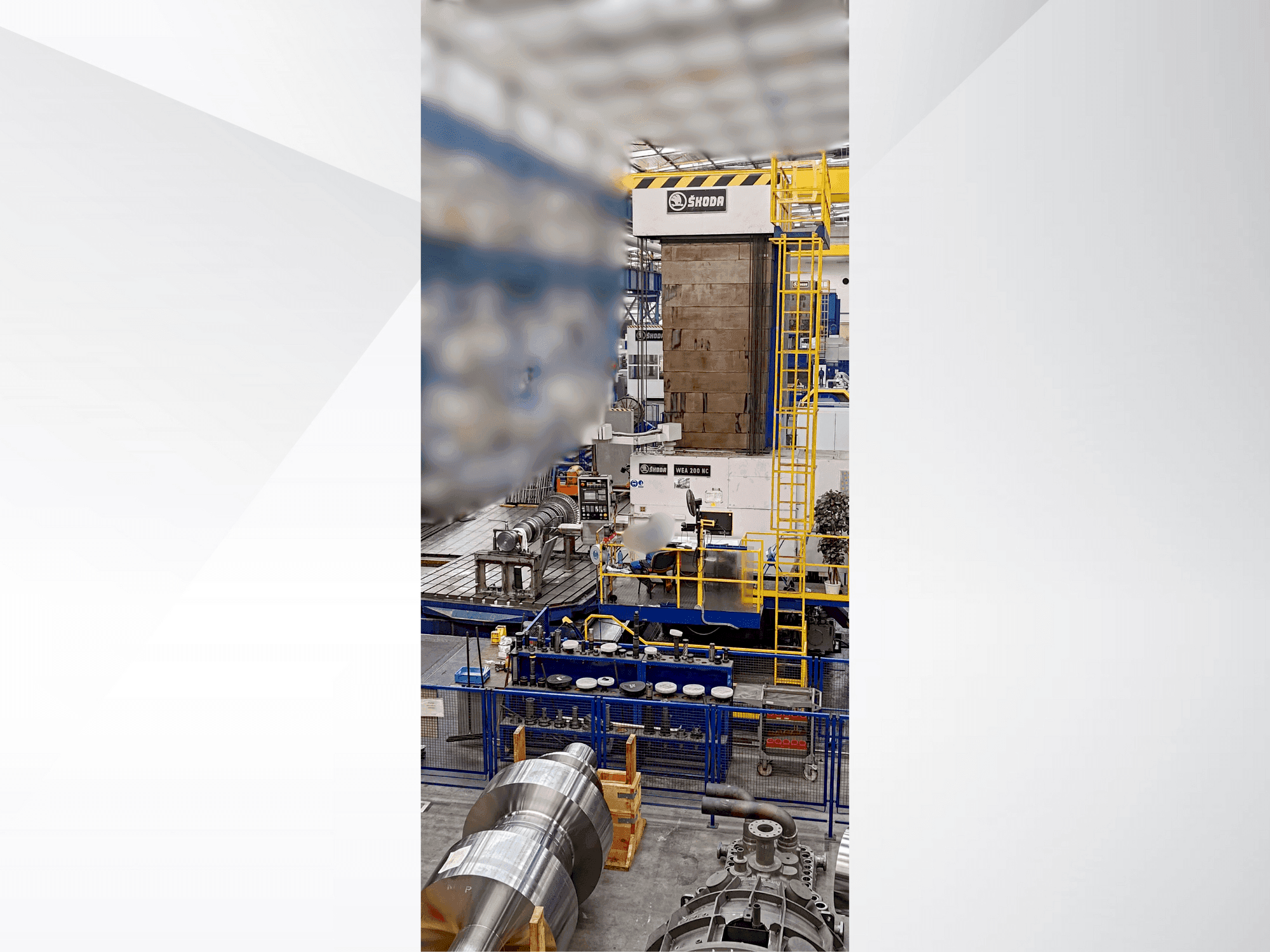 Front view of SKODA WEA 200 CNC machine