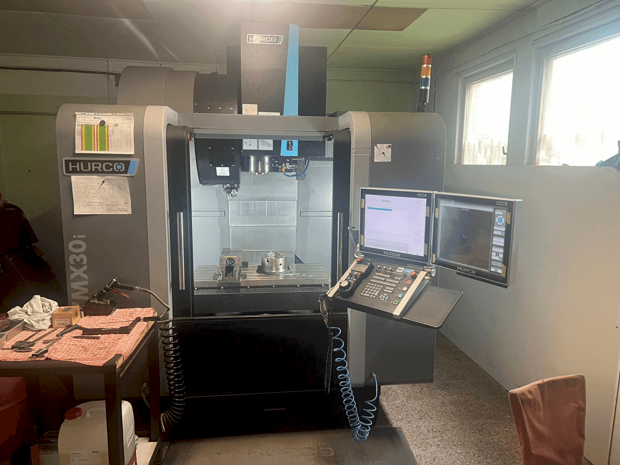 Front view of Hurco VMX30i machine