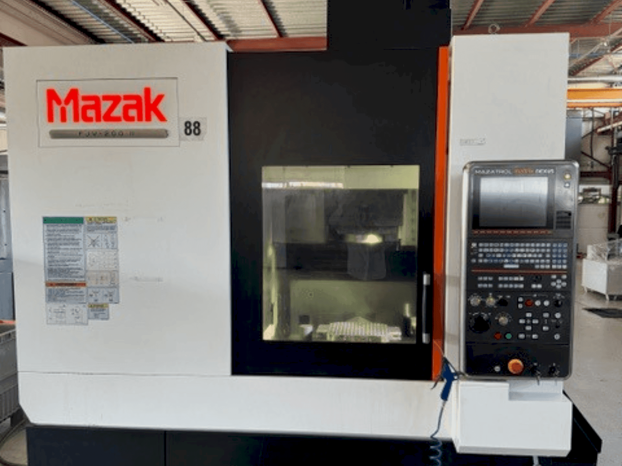 Front view of Mazak FJV-200II machine