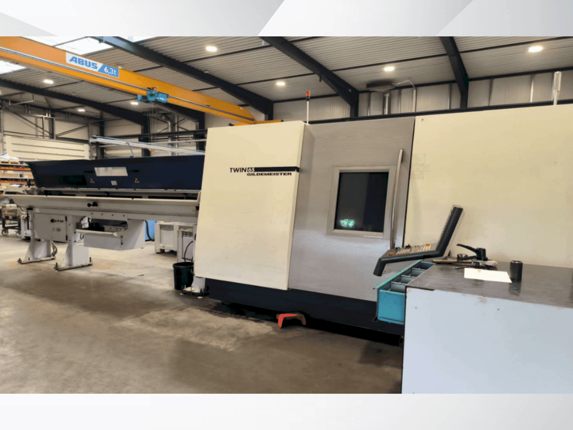 Front view of DMG Gildemeister Twin 65 machine