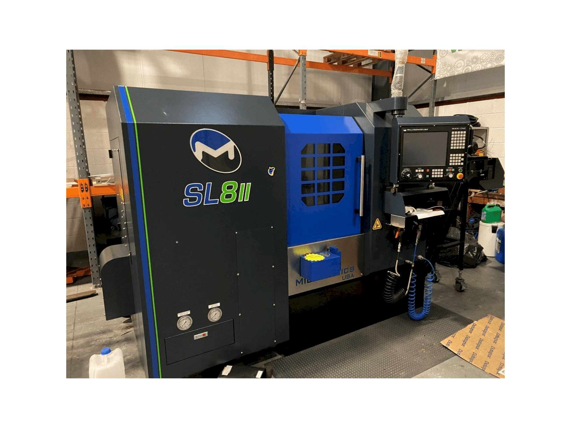 Front view of MILLTRONICS SL8-II machine