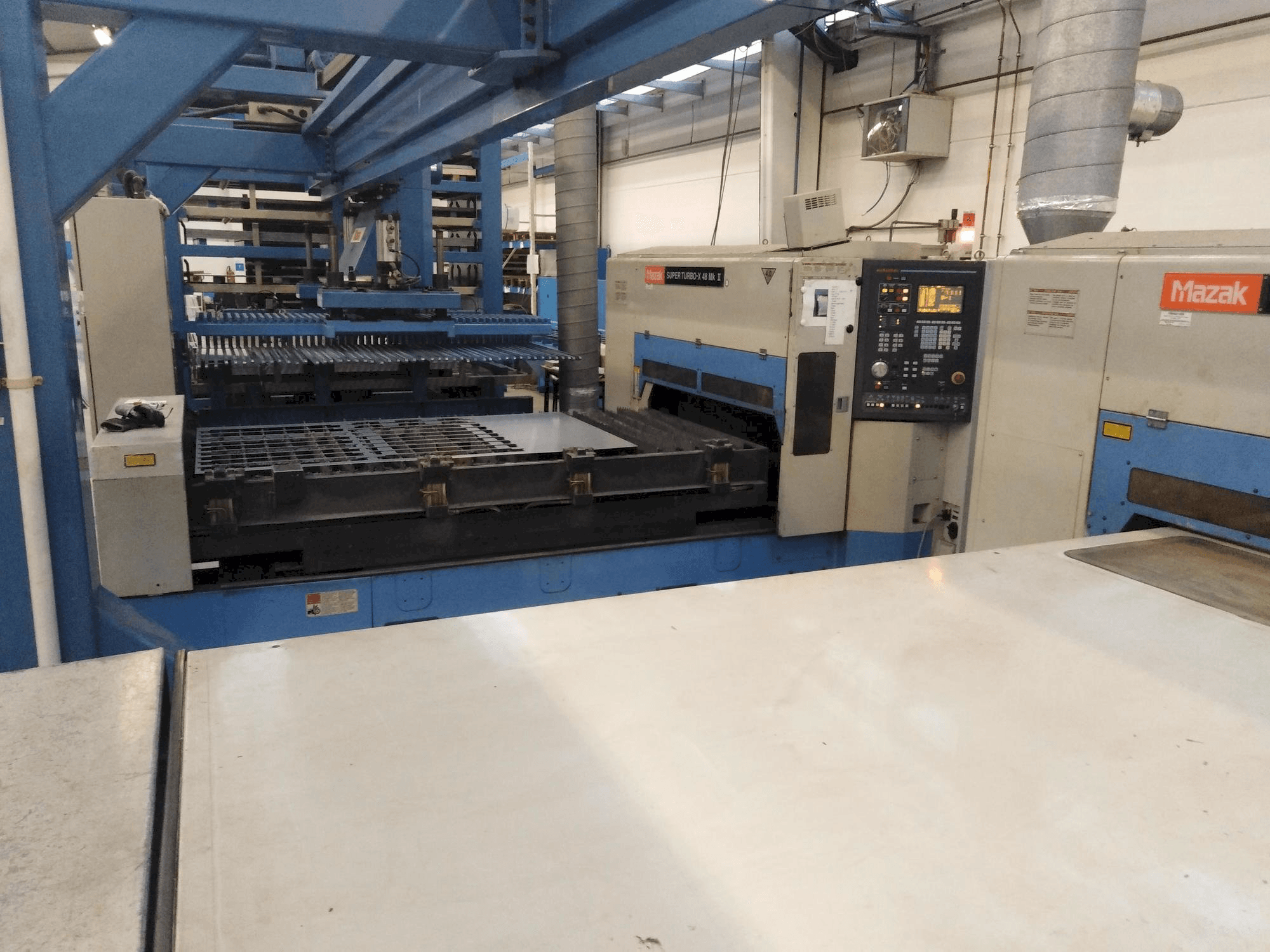 Front view of Mazak stx-48 Mark II machine