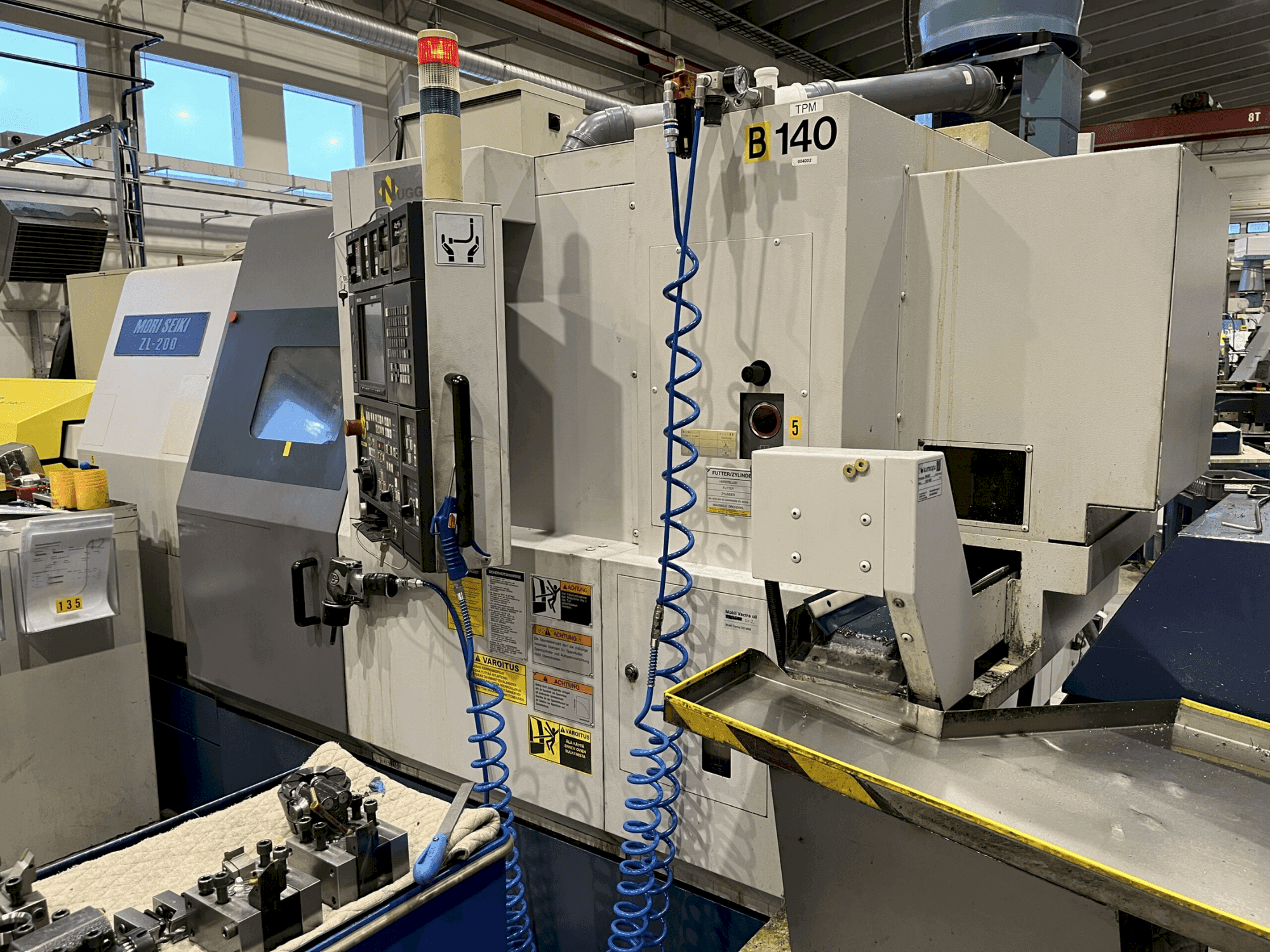 Front view of MORI SEIKI ZL-200 SMC machine