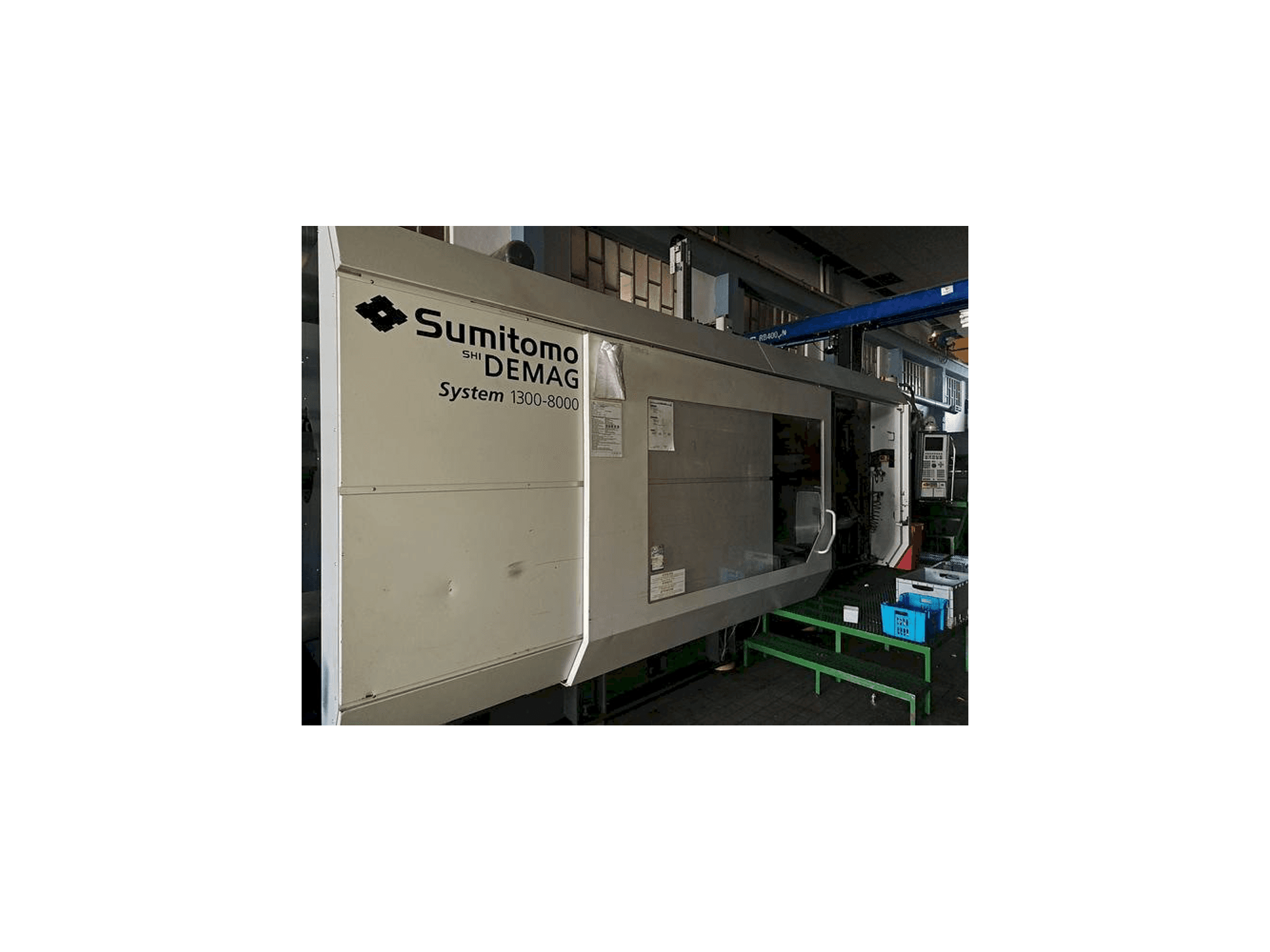 Front view of Sumitomo Demag 1300-8000 machine