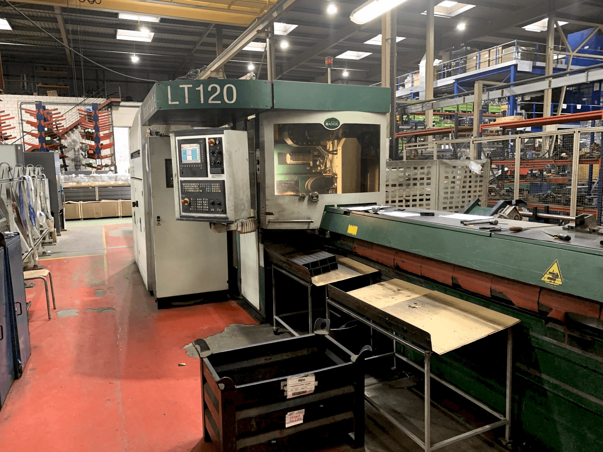 Front view of ADIGE LT 120 machine